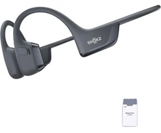 SHOKZ sportinės ausinės OpenRun Pro 2, kaulų laidumo, Bluetooth 5.3, mikrofonas, IP55, 12h veikimo, juodos