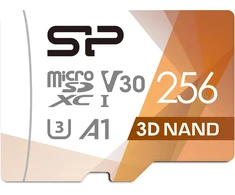 Silicon Power 256 GB Micro SDXC atminties kortelė, 100 MB/s, 10 klasės, FBE-SU256GBSTXDU3V20EU