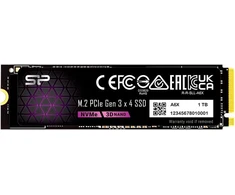 Silicon Power vidinis 1 TB M.2 2280 NVMe SSD, PCIe Gen3x4, SP001TBP34A60M28AY