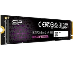Silicon Power vidinis 1 TB M.2 2280 NVMe SSD, PCIe Gen3x4, SP001TBP34A60M28AY