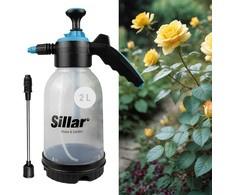 Sillar sodo slėginis purkštuvas su 2 l talpa, 22 cm ilgio lance ir reguliuojama antgaliu
