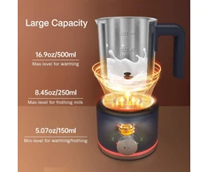 SIMPLETASTE elektrinis pieno putų plakiklis 4 viename, 500 ml, 600 W, 706DE-0021