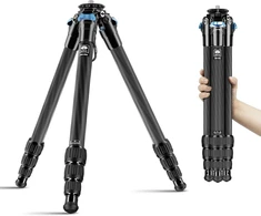 Sirui anglies pluošto trikojis fotoaparatui, 4 sekcijos, maks. 152 cm, maks. apkrova 15 kg, AM-284