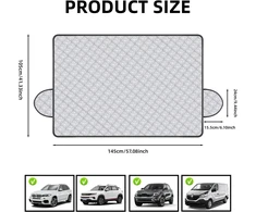 Sitayakuma automobilio priekinio stiklo apsauga nuo sniego ir saulės 150 × 100 cm XYL-QiCheZhao-9ci