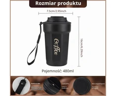 Sitayakuma termopuodelis 480 ml iš nerūdijančiojo plieno CT-EM-CafeCup-Hei