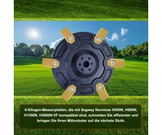 Sitbfoam 6 peilių diskas Segway Navimow H serijos vejos robotams 0012510