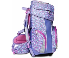 SJ GANG STYLE JAM GANG ergonomiška mokyklinė kuprinė su penalu ir dėklu, 22 l, 27 x 42 x 22 cm, violetinė, 60C202323-377