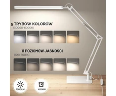 SKYLEO LED stalinė lempa 12 W, 1300 lm, reguliuojama, balta, A018