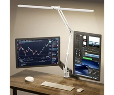 SKYLEO LED stalinė lempa su spaustuku, 24 W, 2400 lm, nuotolinio valdymo pultu, B002