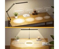 SKYLEO LED stalinė lempa su spaustuku, 2400 lm, 24 W, reguliuojama 3500–7000 K, B002