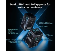 SmallRig V-Mount akumuliatorius 99 Wh 6800 mAh 100 W su USB-C PD 3.0 X99