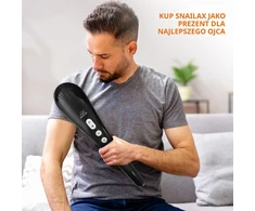 Snailax rankinis smūginis masažuoklis su šildymu, 4 galvutėmis, belaidis SL-482-EUVC