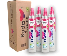 SodaTASTE CO₂ balionų keitimo rinkinys Quick Connect sistemai, 4 vnt. iki 240 l vandens, Quick Classic