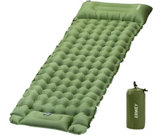 Sofa ERWEY savaime prisipūčiantis kempingo čiužinys su pagalve, neperšlampamas, 200x70x10 cm, mėlynas