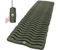 Sofa Unigear pripučiamas kempingo kilimėlis, 190x66x5,5 cm, nailonas, žalia