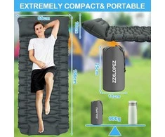 Sofa ZZXLOPEZ 10 cm storio savaime prisipučiantis kempingo kilimėlis su integruota pompa ir pagalvėle, CQDB01