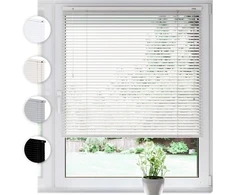 Sonello aliumininė vidaus žaliuzė 40x130 cm balta, 25 mm juostelės, tvirtinimas be gręžimo