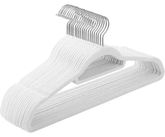 SONGMICS aksominės neslystančios drabužių pakabos, 20 vnt., 43.5 x 22.5 cm