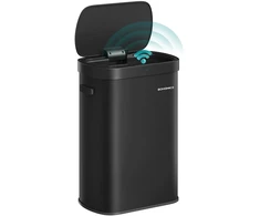 SONGMICS automatinis virtuvinis šiukšlių konteineris su judesio jutikliu, 50 l, plienas, LTB640B02