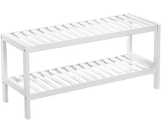 SONGMICS bambukinė batų lentyna, 2 lygių, 70 x 26 x 33 cm, LBS02WT