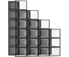 SONGMICS batų dėžių rinkinys, 18 vnt., sudedamos, iki 46 dydžio, LSP007B18