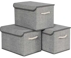 SONGMICS Daiktadėžės 38 x 25 x 25 cm, 3 vnt.