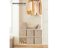 SONGMICS Dėžučių komplektas, 6 vnt, 30 x 30 x 30 cm