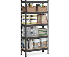 SONGMICS didelio atsparumo sandėliavimo stelažas, 5 lentynos, 30 x 75 x 150 cm, GLR300B01