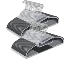 SONGMICS drabužių pakabos, plastikinės, 50 vnt., 41,5 cm, pasukamas kabliukas, CRP41G-50