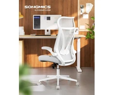 SONGMICS ergonominė biuro kėdė su galvos atrama, iki 150 kg, OBN088GD01