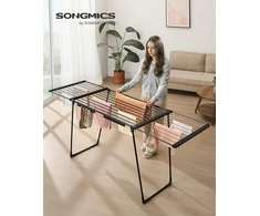 SONGMICS ištraukiama ir sulankstoma grindinė skalbinių džiovyklė iki 24 kg LLR522BH01