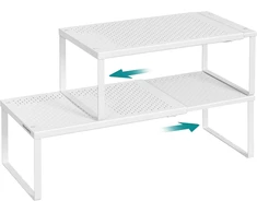 SONGMICS ištraukiama metalinė prieskonių lentyna, 2 vnt., 38–60 cm, B0F89YBBJP