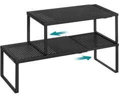 SONGMICS ištraukiama prieskonių lentynėlė, 2 vnt., plieninė, 38–60 cm, B0F89Y6L4X
