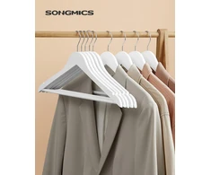 SONGMICS medinės drabužių pakabos 80 vnt., iki 5kg, 44.5 x 23 cm