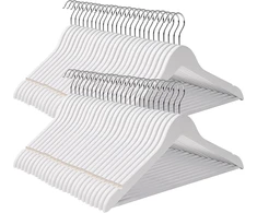 SONGMICS medinės drabužių pakabos 80 vnt., iki 5kg, 44.5 x 23 cm