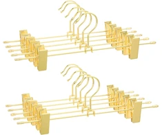 SONGMICS metalinės kelnių ir sijonų pakabos su spaustukais, 10 vnt., 31 cm, B08JC8BPM5