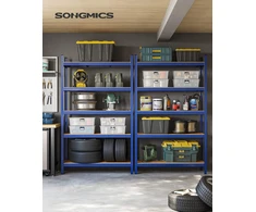 SONGMICS metalinės sandėliavimo lentynos, 2 vnt., 60 x 120 x 200 cm, 875 kg, GLR060Q02