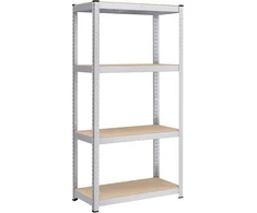 SONGMICS metalinis sandėliavimo stelažas su 4 reguliuojamomis lentynomis 40 x 80 x 160 cm GLR044E01
