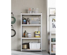 SONGMICS metalinis sandėliavimo stelažas su 4 reguliuojamomis lentynomis 40 x 80 x 160 cm GLR044E01