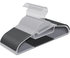 SONGMICS neslystančios drabužių pakabos 20 vnt., 41,5 cm, 360° kabliai, CRP41G