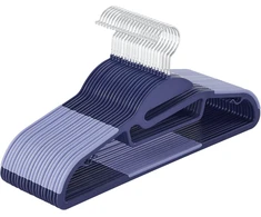 SONGMICS neslystančios drabužių pakabos, 20 vnt., 41,5 cm, su 360° pasukamais kabliais