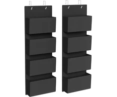SONGMICS pakabinamas durų organizatorius su 4 kišenėmis 12 x 33.5 x 100 cm