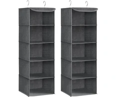 SONGMICS pakabinamas spintos organizatorius su 5 lentynomis, 30 x 30 x 90 cm, RCH005G02