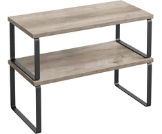 SONGMICS prieskonių lentynų rinkinys, 2 vnt., laisvai pastatomas, 15 kg, KCS200X02