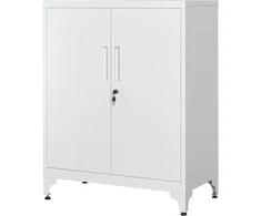 SONGMICS rakinama plieninė spintelė su 2 reguliuojamomis lentynomis 80 x 40 x 90 cm OMC013G01