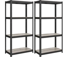 SONGMICS sandėliavimo lentynų komplektas, 2 vnt., 40 x 80 x 160 cm, 520 kg, GLR044B22