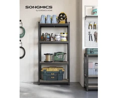 SONGMICS sandėliavimo stelažas su 4 reguliuojamomis lentynomis 40 x 80 x 160 cm GLR044BZ04