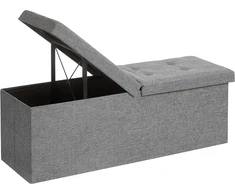 SONGMICS sulankstoma daiktadėžė-suoliukas 120 l, 110 x 38 x 38 cm, LSF71G