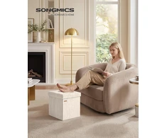 SONGMICS sulankstoma pufė su daiktadėže 43 l, 38 x 38 x 38 cm, LSF522WD01