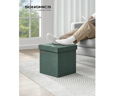 SONGMICS sulankstomas pufas su daiktadėže 43 l, 38 x 38 x 38 cm, LSF027C01